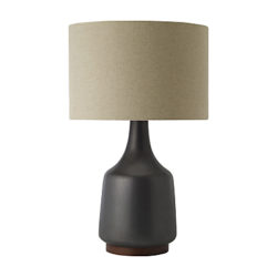 west elm Morten Black Crackle Table Lamp